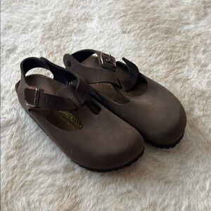 Birkenstock Brown Leather Mary Jane Sandals